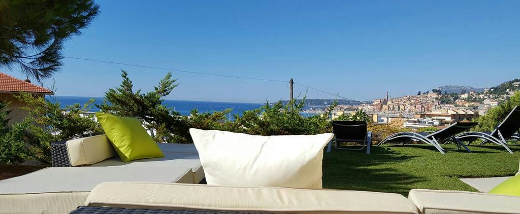 Cap Au Sud,Vue Panoramique Mer,Piscine Menton Exteriér fotografie
