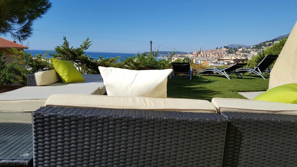Cap Au Sud,Vue Panoramique Mer,Piscine Menton Exteriér fotografie