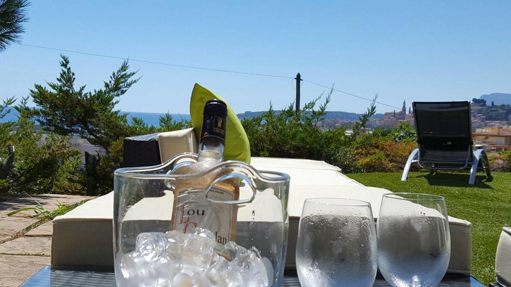 Cap Au Sud,Vue Panoramique Mer,Piscine Menton Exteriér fotografie