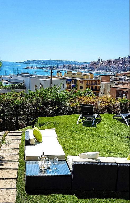 Cap Au Sud,Vue Panoramique Mer,Piscine Menton Exteriér fotografie