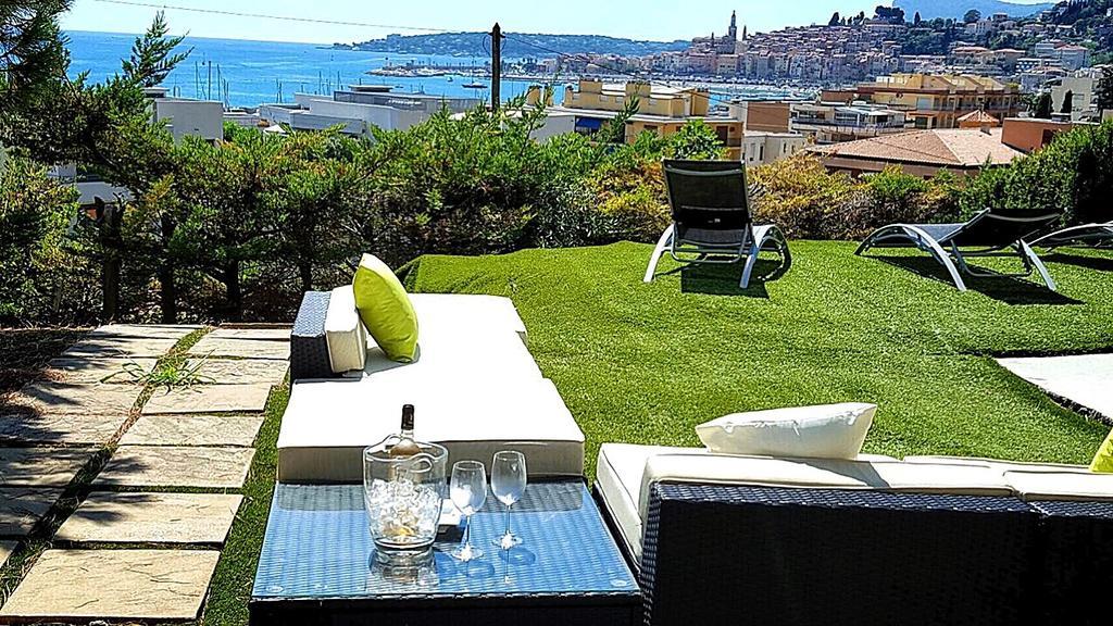 Cap Au Sud,Vue Panoramique Mer,Piscine Menton Exteriér fotografie