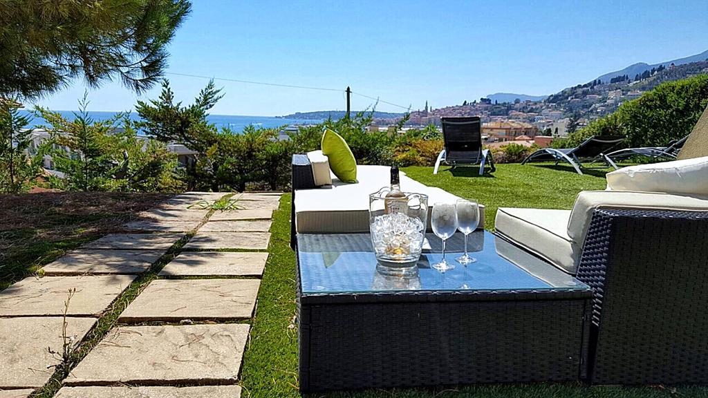 Cap Au Sud,Vue Panoramique Mer,Piscine Menton Exteriér fotografie